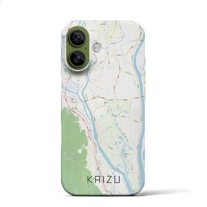 【海津（岐阜県）】地図柄iPhoneケース（バックカバータイプ）