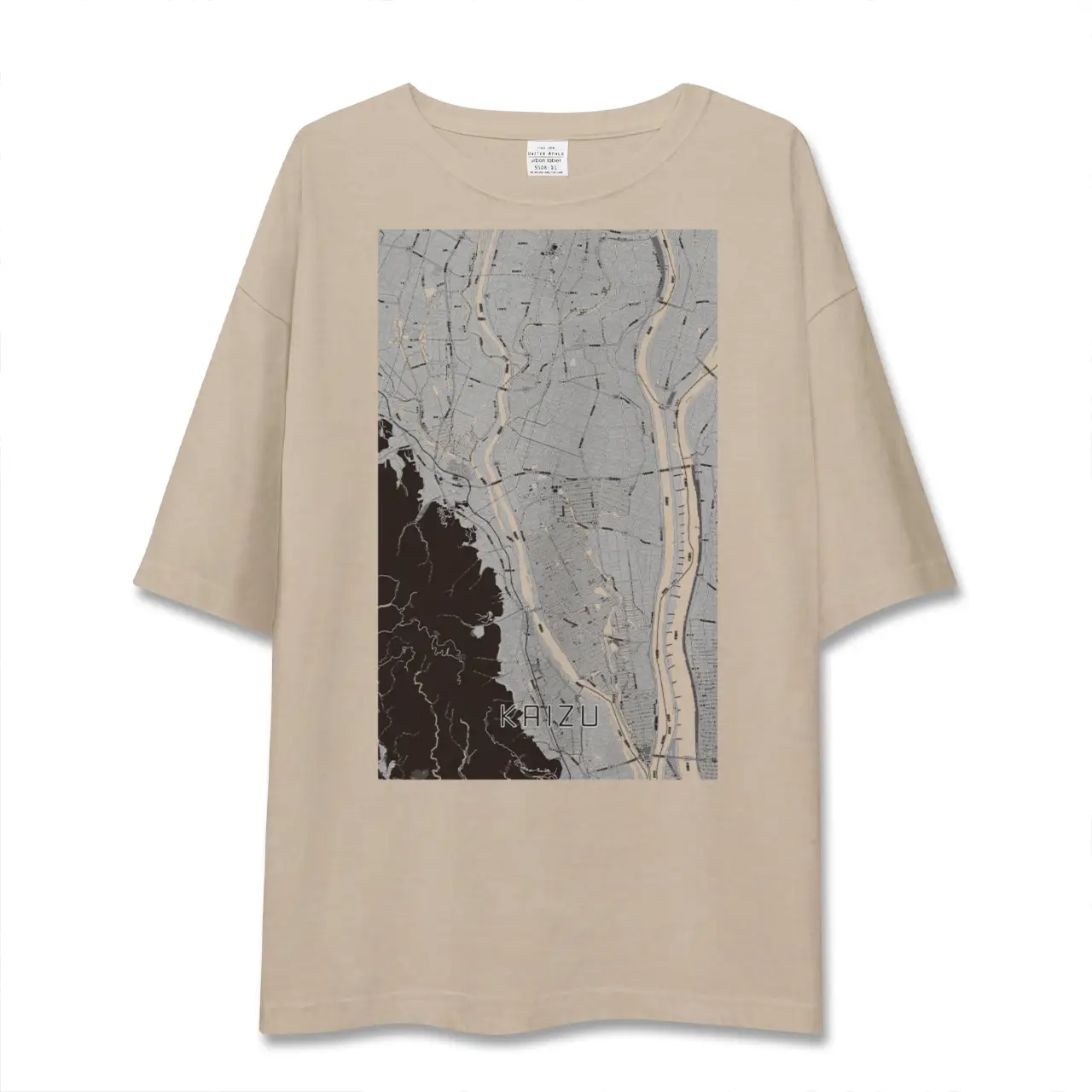 【海津（岐阜県）】地図柄ビッグシルエットTシャツ