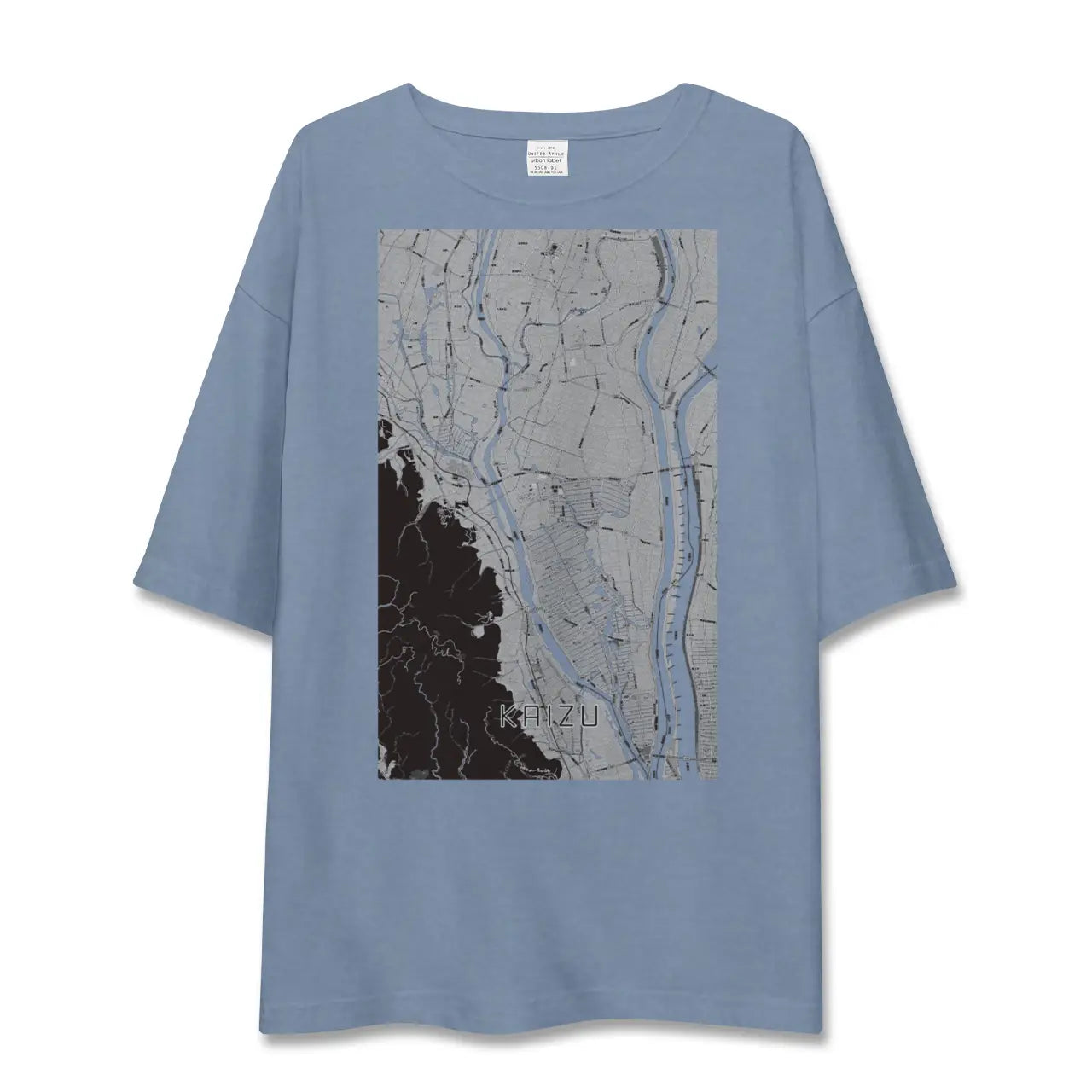 【海津（岐阜県）】地図柄ビッグシルエットTシャツ