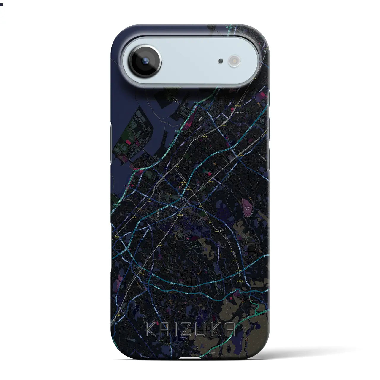 【貝塚（大阪府）】地図柄iPhoneケース（バックカバータイプ）