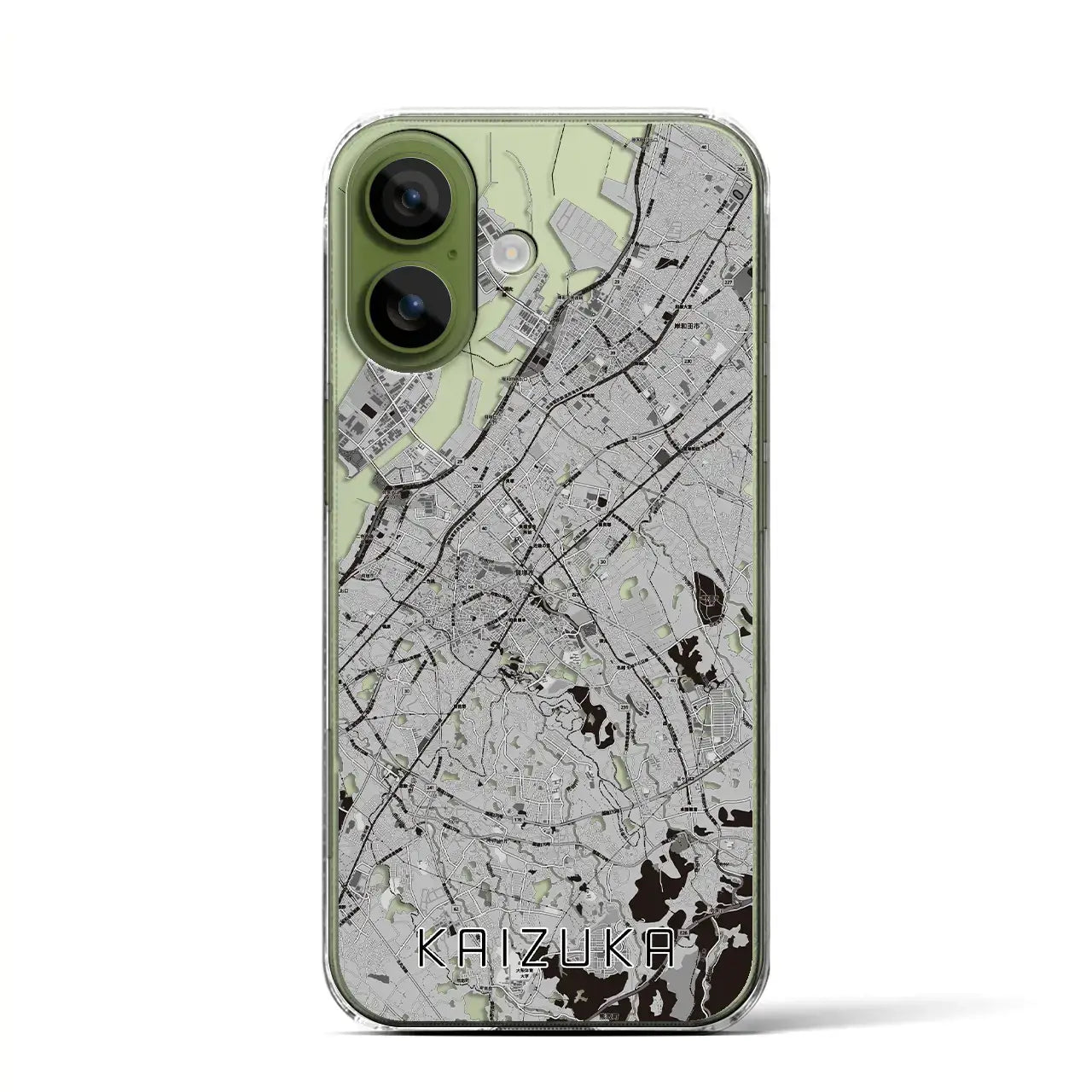 【貝塚（大阪府）】地図柄iPhoneケース（クリアタイプ）