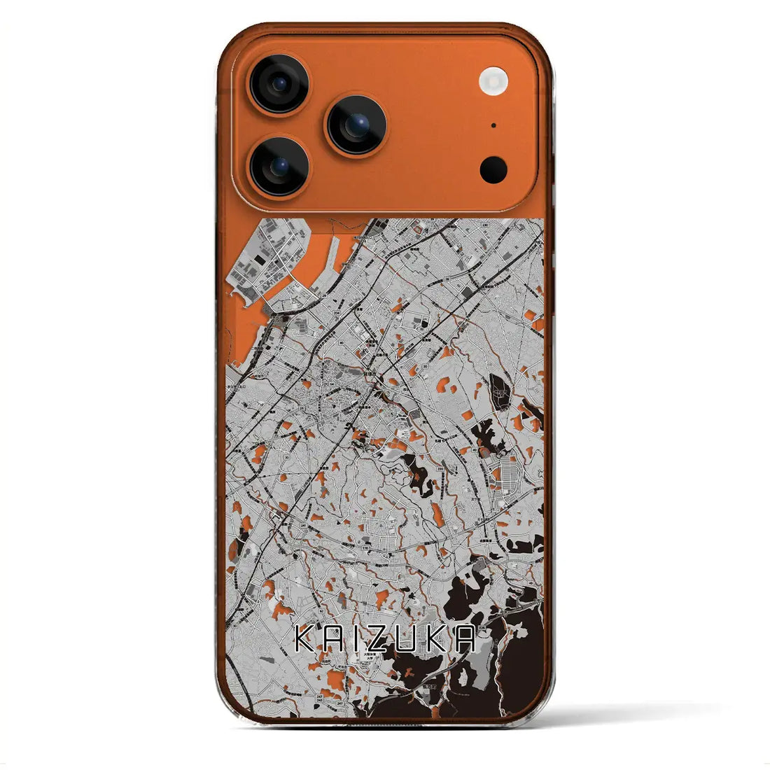 【貝塚（大阪府）】地図柄iPhoneケース（クリアタイプ）