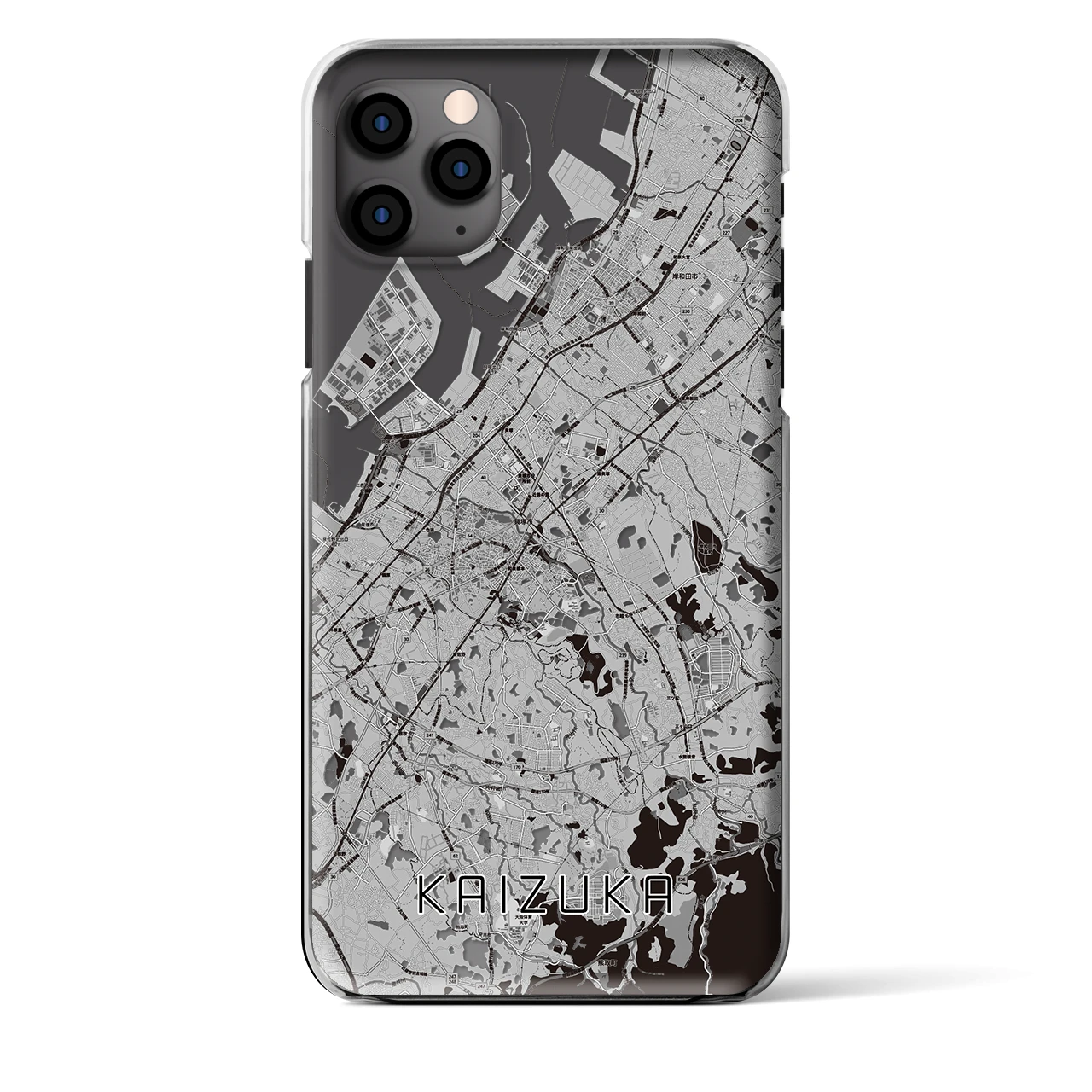 【貝塚（大阪府）】地図柄iPhoneケース（クリアタイプ）