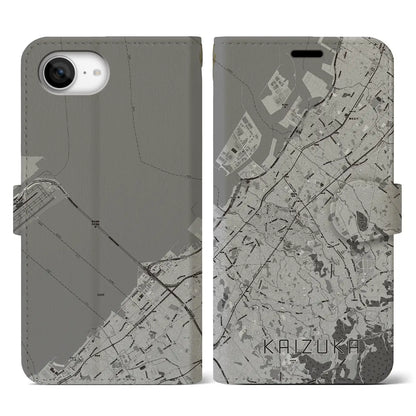 【貝塚（大阪府）】地図柄iPhoneケース（手帳タイプ）