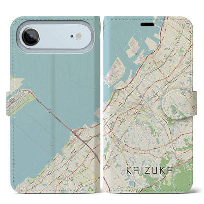 【貝塚（大阪府）】地図柄iPhoneケース（手帳タイプ）