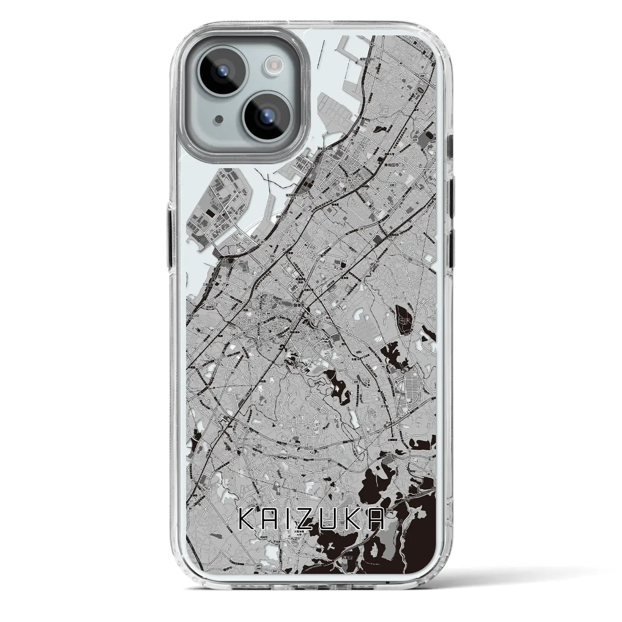 【貝塚（大阪府）】地図柄iPhoneケース（MagSafeタイプ）