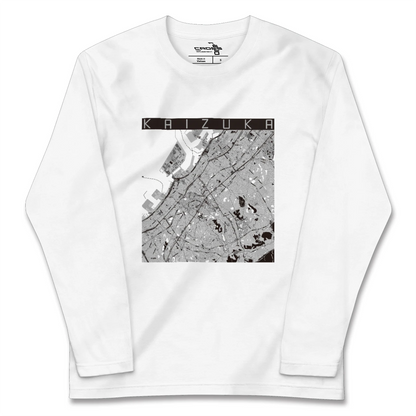 【貝塚（大阪府）】地図柄ロングスリーブTシャツ