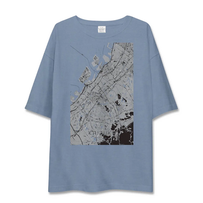 【貝塚（大阪府）】地図柄ビッグシルエットTシャツ