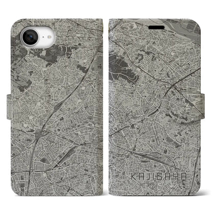 【梶が谷（神奈川県）】地図柄iPhoneケース（手帳タイプ）