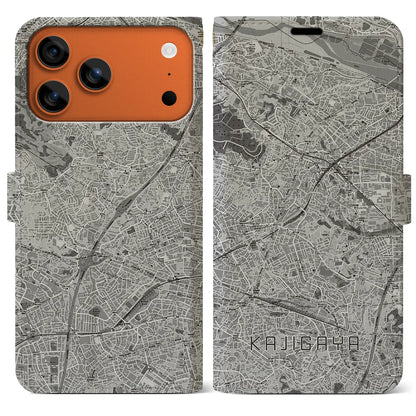 【梶が谷（神奈川県）】地図柄iPhoneケース（手帳タイプ）