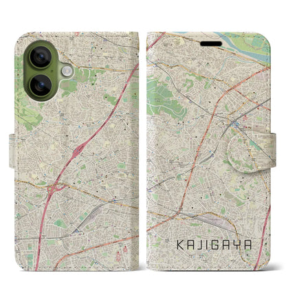【梶が谷（神奈川県）】地図柄iPhoneケース（手帳タイプ）