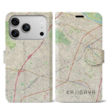 【梶が谷（神奈川県）】地図柄iPhoneケース（手帳タイプ）