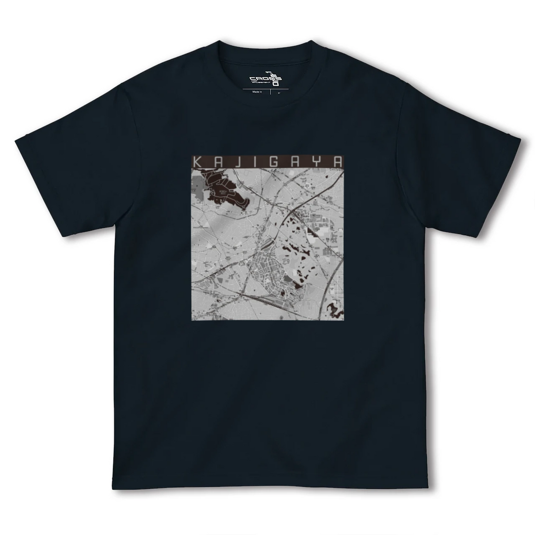 【梶が谷(神奈川県)】地図柄ヘビーウェイトTシャツ