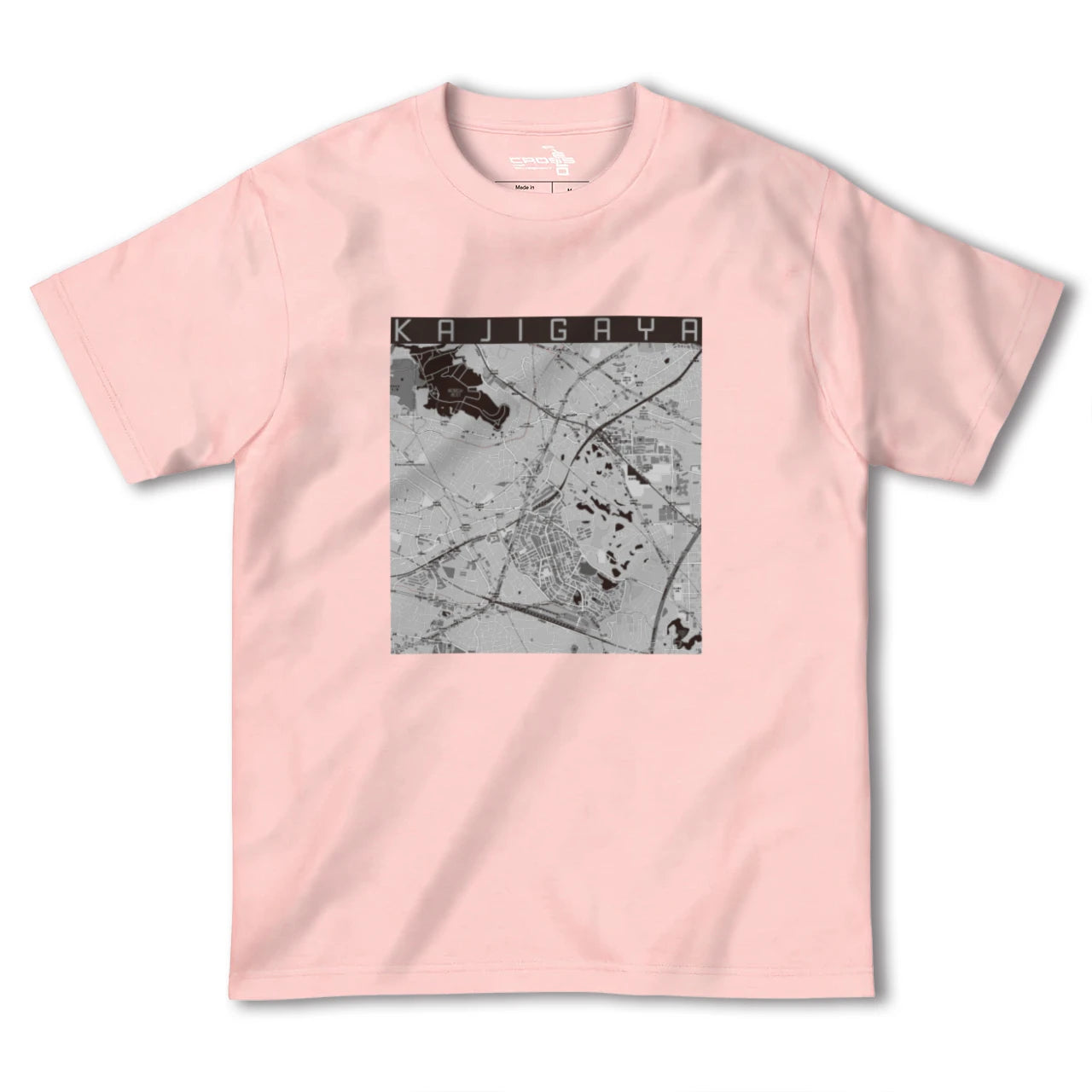 【梶が谷（神奈川県）】地図柄ヘビーウェイトTシャツ