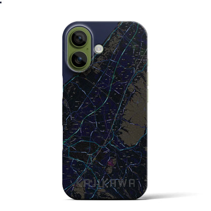 【加治川（新潟県）】地図柄iPhoneケース（バックカバータイプ）