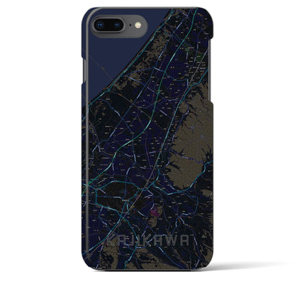 【加治川（新潟県）】地図柄iPhoneケース（バックカバータイプ）