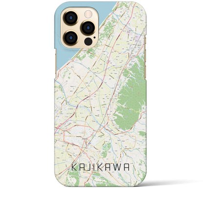 【加治川（新潟県）】地図柄iPhoneケース（バックカバータイプ）