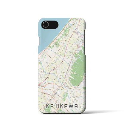 【加治川（新潟県）】地図柄iPhoneケース（バックカバータイプ）