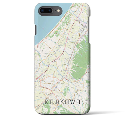 【加治川（新潟県）】地図柄iPhoneケース（バックカバータイプ）