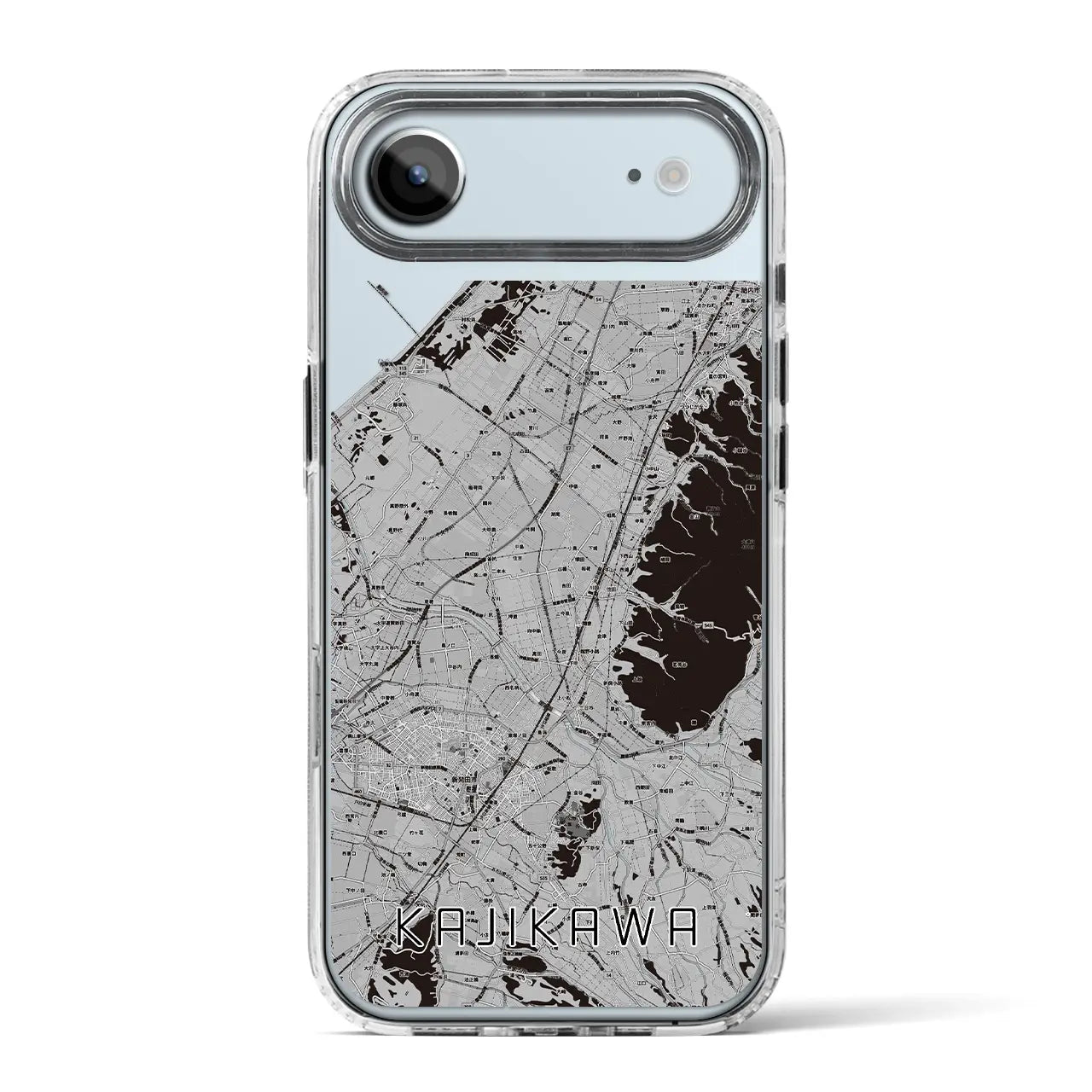 【加治川（新潟県）】地図柄iPhoneケース（MagSafeタイプ）