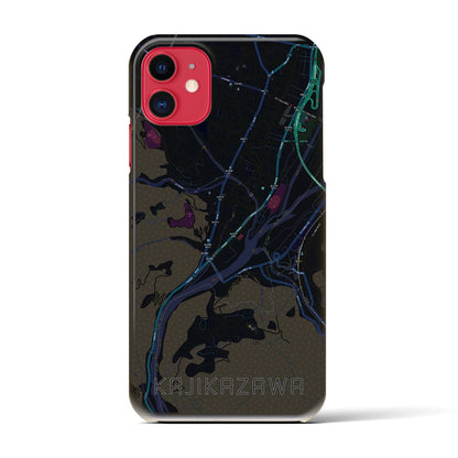 【鰍沢（山梨県）】地図柄iPhoneケース（バックカバータイプ）