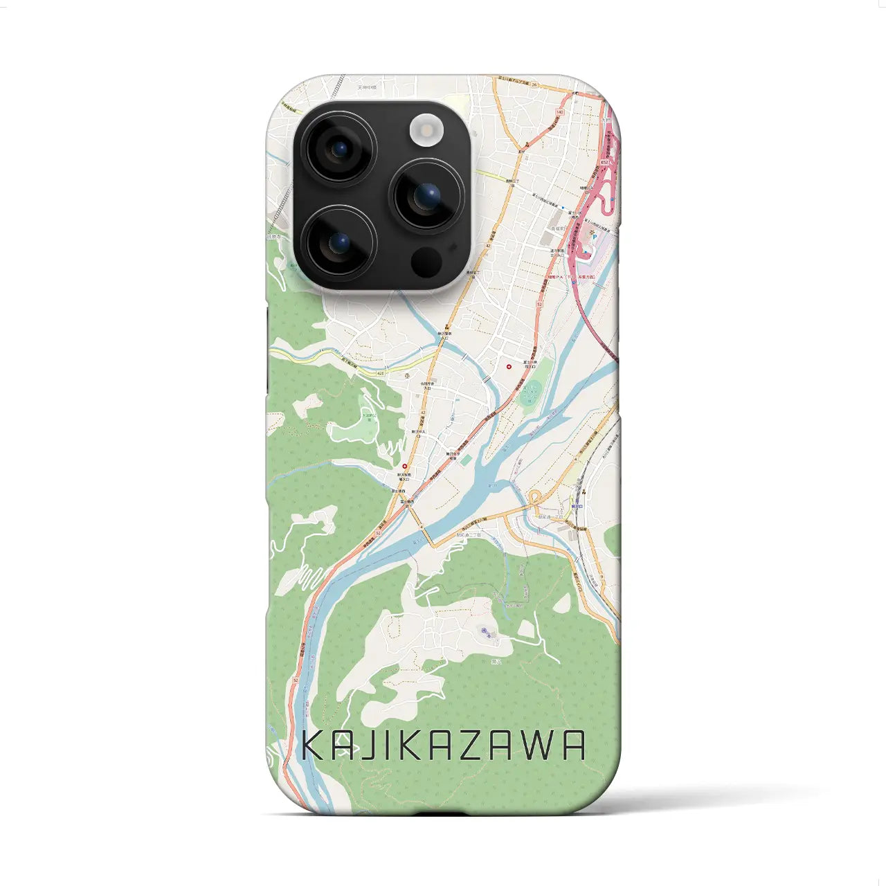 【鰍沢（山梨県）】地図柄iPhoneケース（バックカバータイプ）