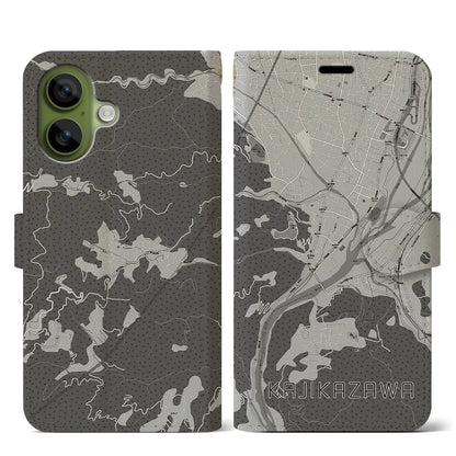 【鰍沢（山梨県）】地図柄iPhoneケース（手帳タイプ）