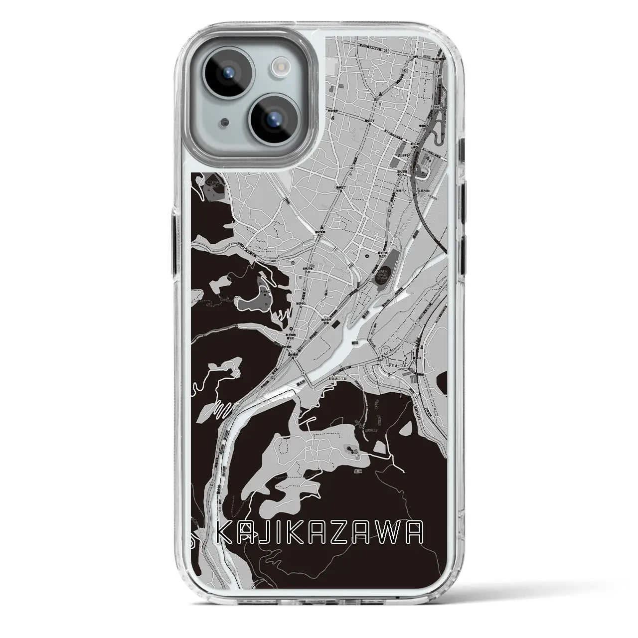 【鰍沢（山梨県）】地図柄iPhoneケース（MagSafeタイプ）