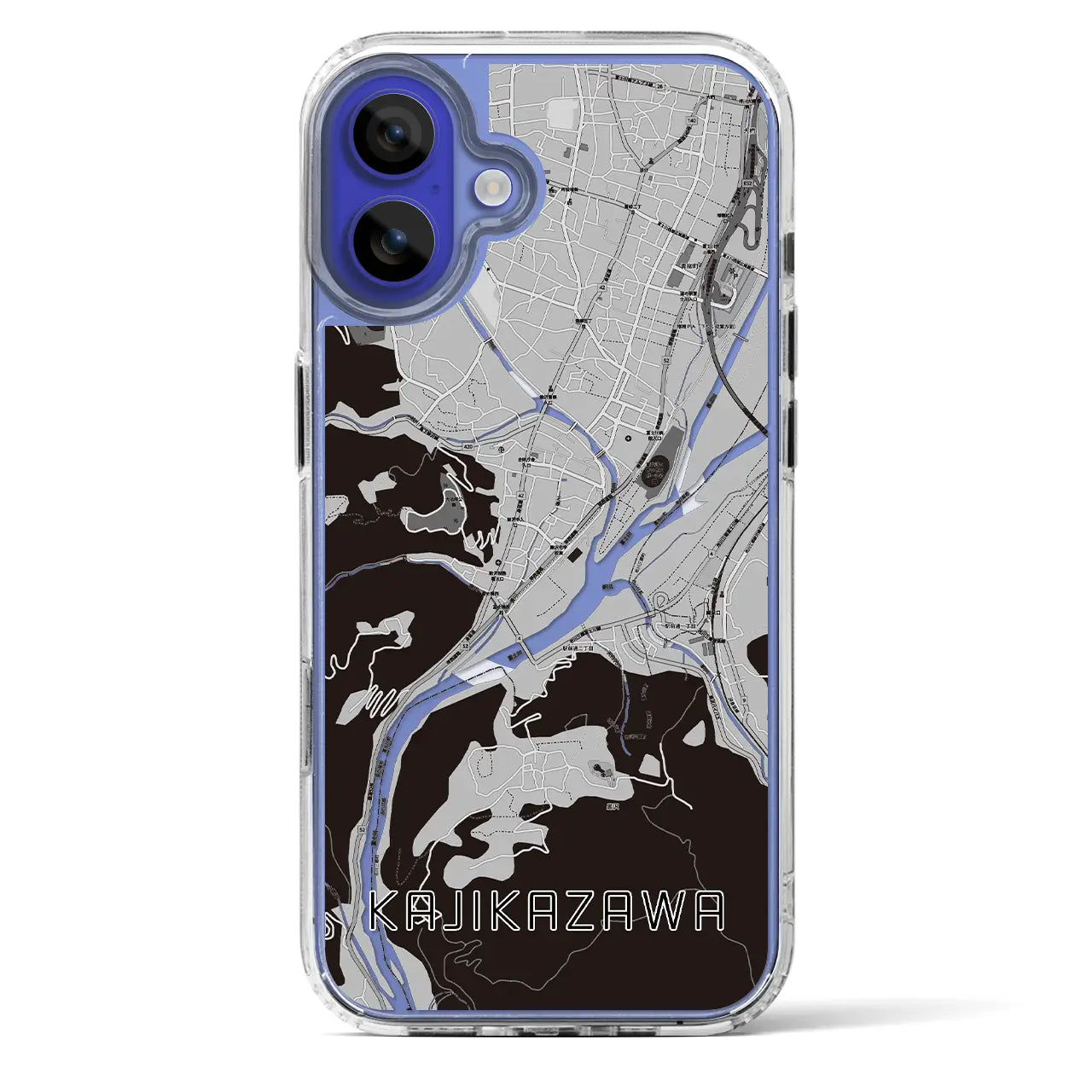 【鰍沢（山梨県）】地図柄iPhoneケース（MagSafeタイプ）