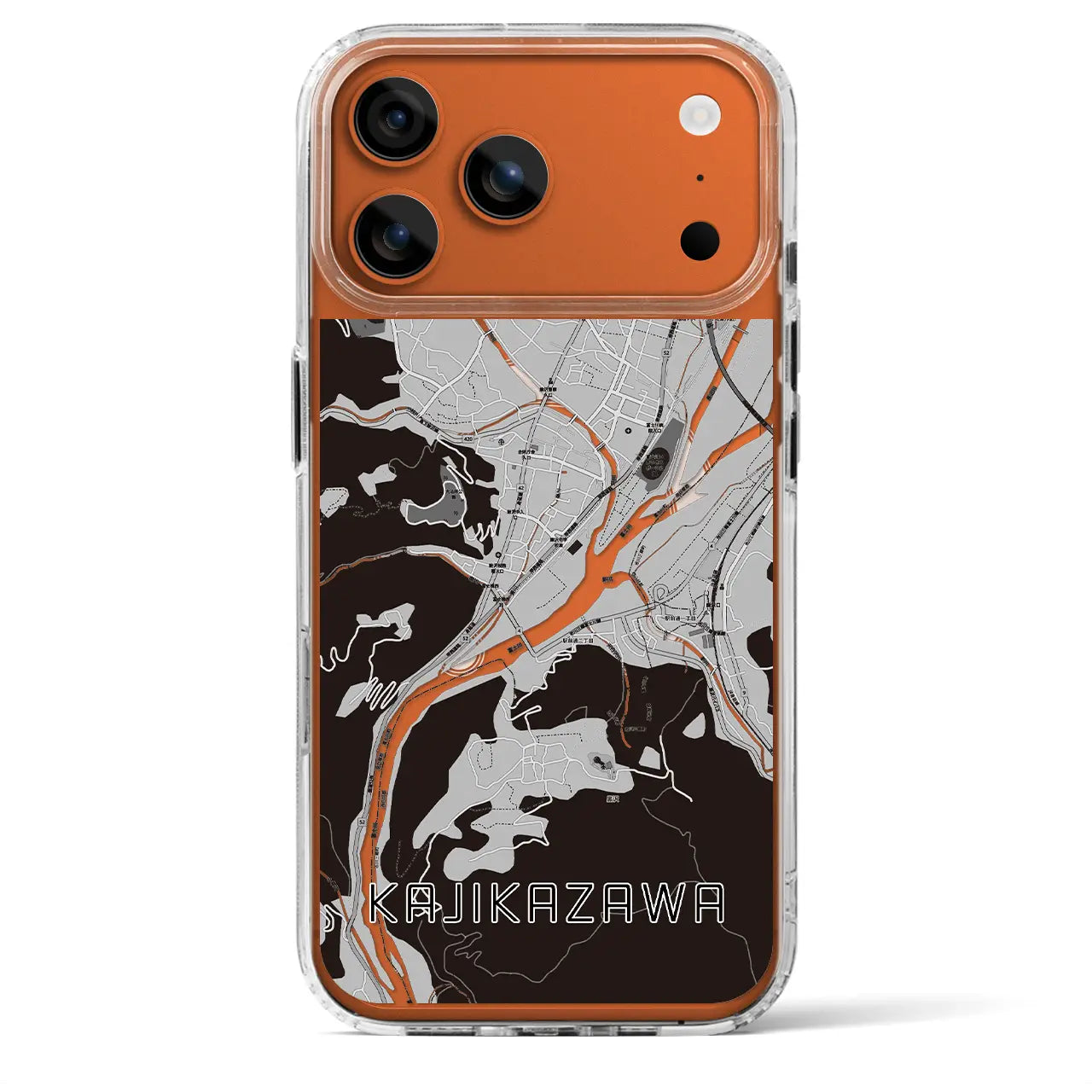 【鰍沢（山梨県）】地図柄iPhoneケース（MagSafeタイプ）