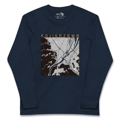 【鰍沢（山梨県）】地図柄ロングスリーブTシャツ
