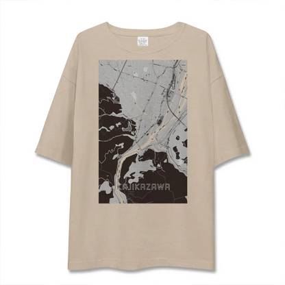 【鰍沢（山梨県）】地図柄ビッグシルエットTシャツ