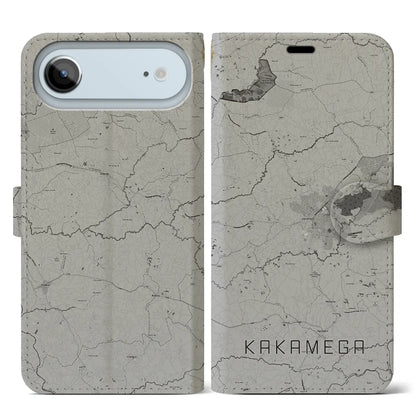 【カカメガ（ケニア）】地図柄iPhoneケース（手帳タイプ）