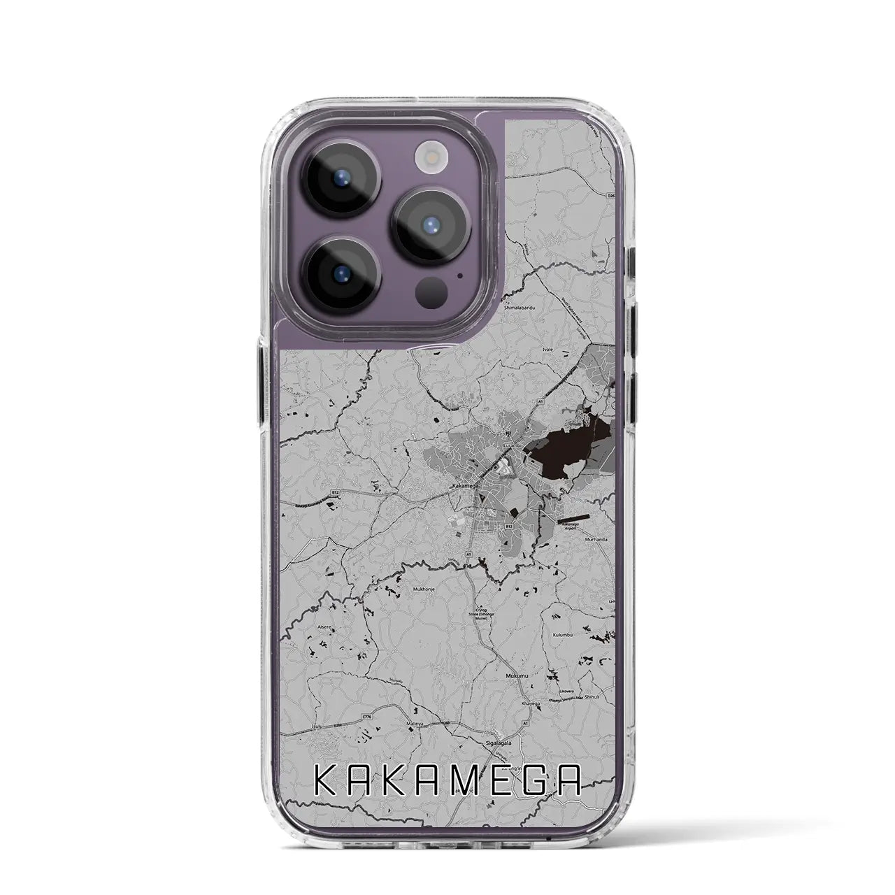 【カカメガ（ケニア）】地図柄iPhoneケース（MagSafeタイプ）