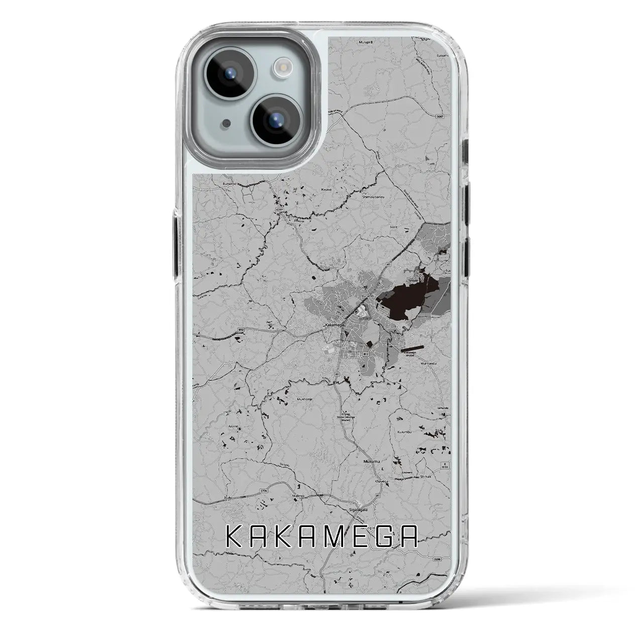 【カカメガ（ケニア）】地図柄iPhoneケース（MagSafeタイプ）