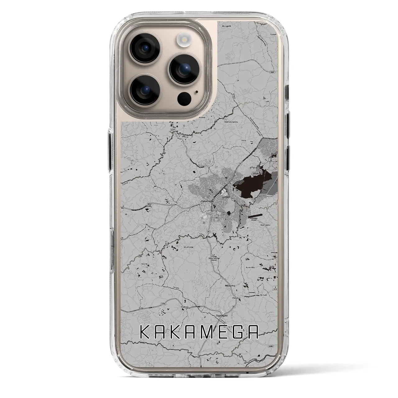 【カカメガ（ケニア）】地図柄iPhoneケース（MagSafeタイプ）