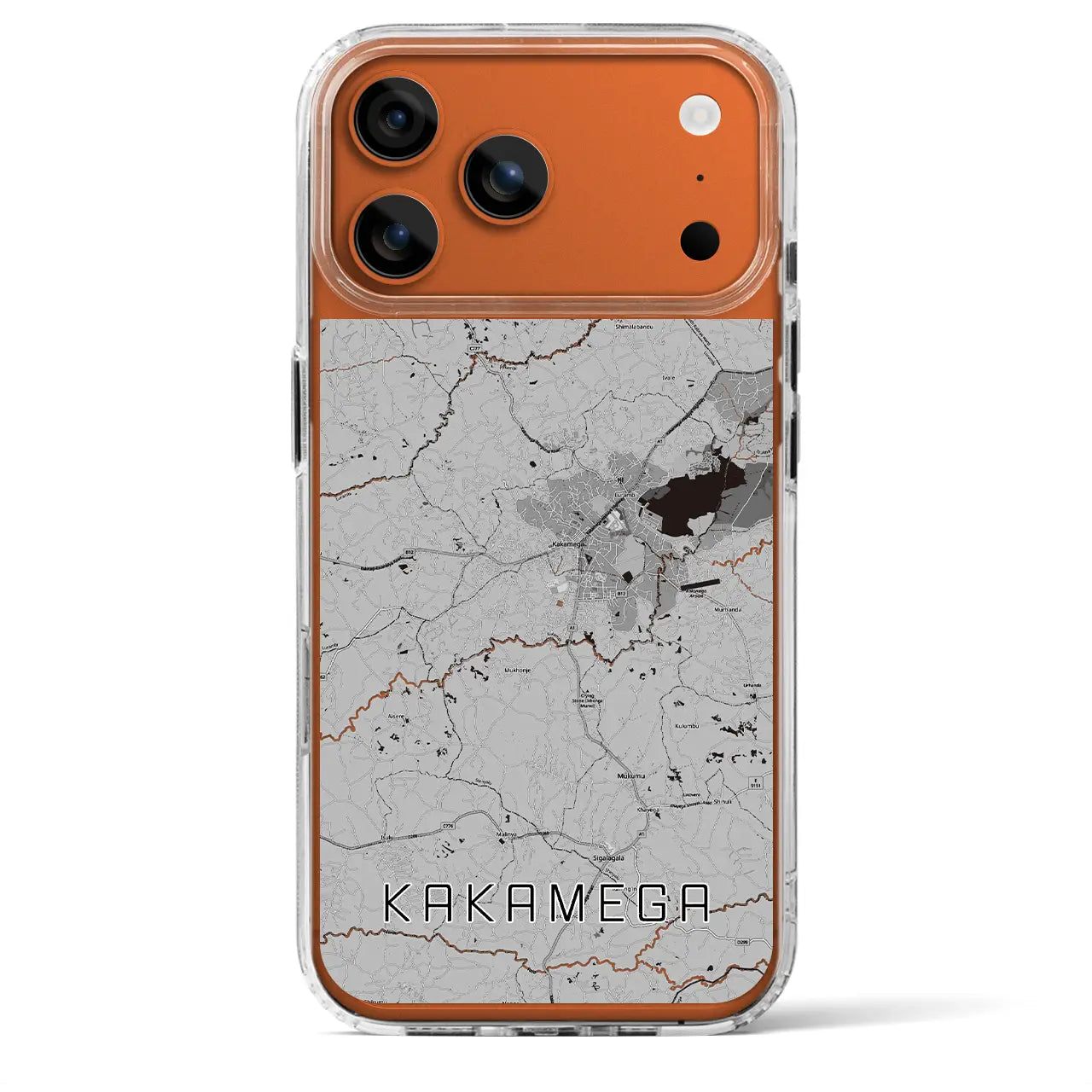 【カカメガ（ケニア）】地図柄iPhoneケース（MagSafeタイプ）