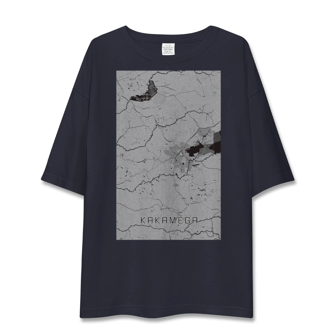 【カカメガ（ケニア）】地図柄ビッグシルエットTシャツ