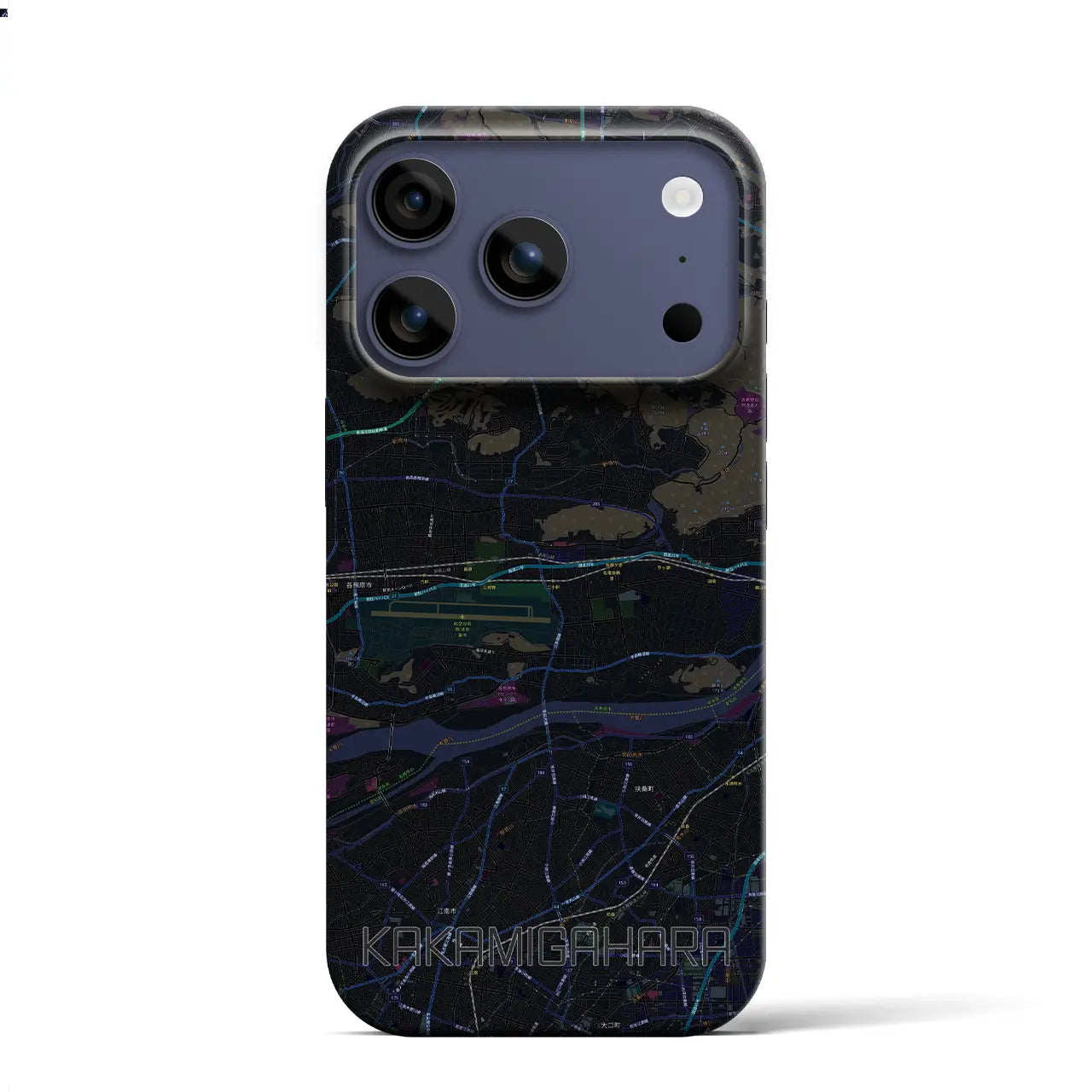 【各務原（岐阜県）】地図柄iPhoneケース（バックカバータイプ）