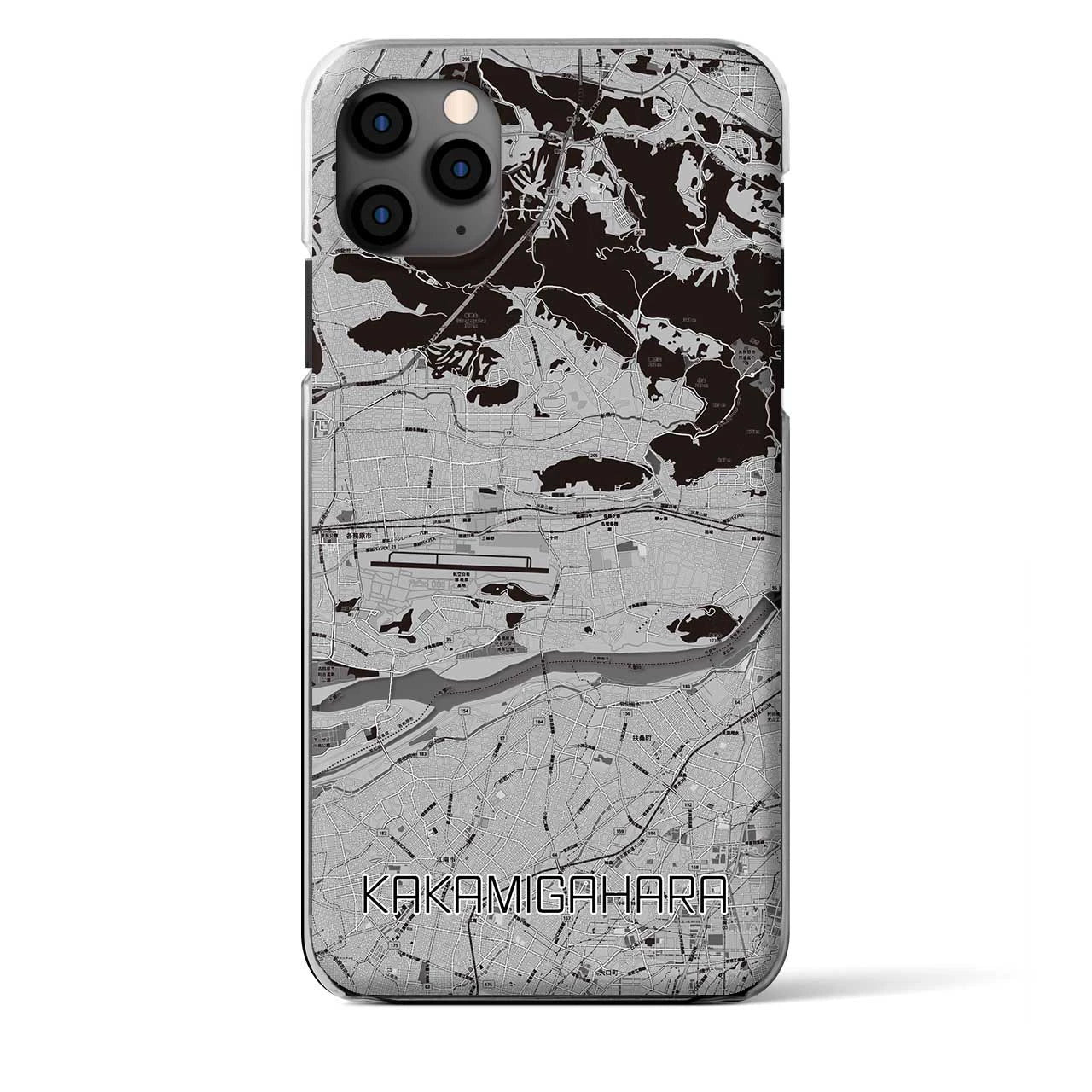 【各務原（岐阜県）】地図柄iPhoneケース（クリアタイプ）