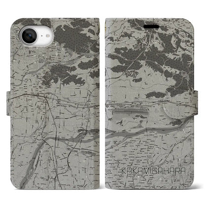 【各務原（岐阜県）】地図柄iPhoneケース（手帳タイプ）