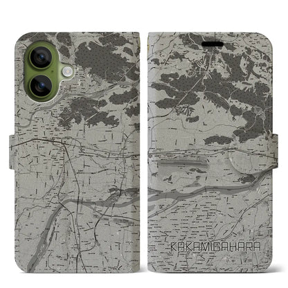 【各務原（岐阜県）】地図柄iPhoneケース（手帳タイプ）