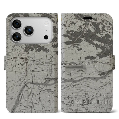 【各務原（岐阜県）】地図柄iPhoneケース（手帳タイプ）