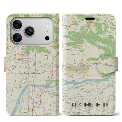 【各務原（岐阜県）】地図柄iPhoneケース（手帳タイプ）