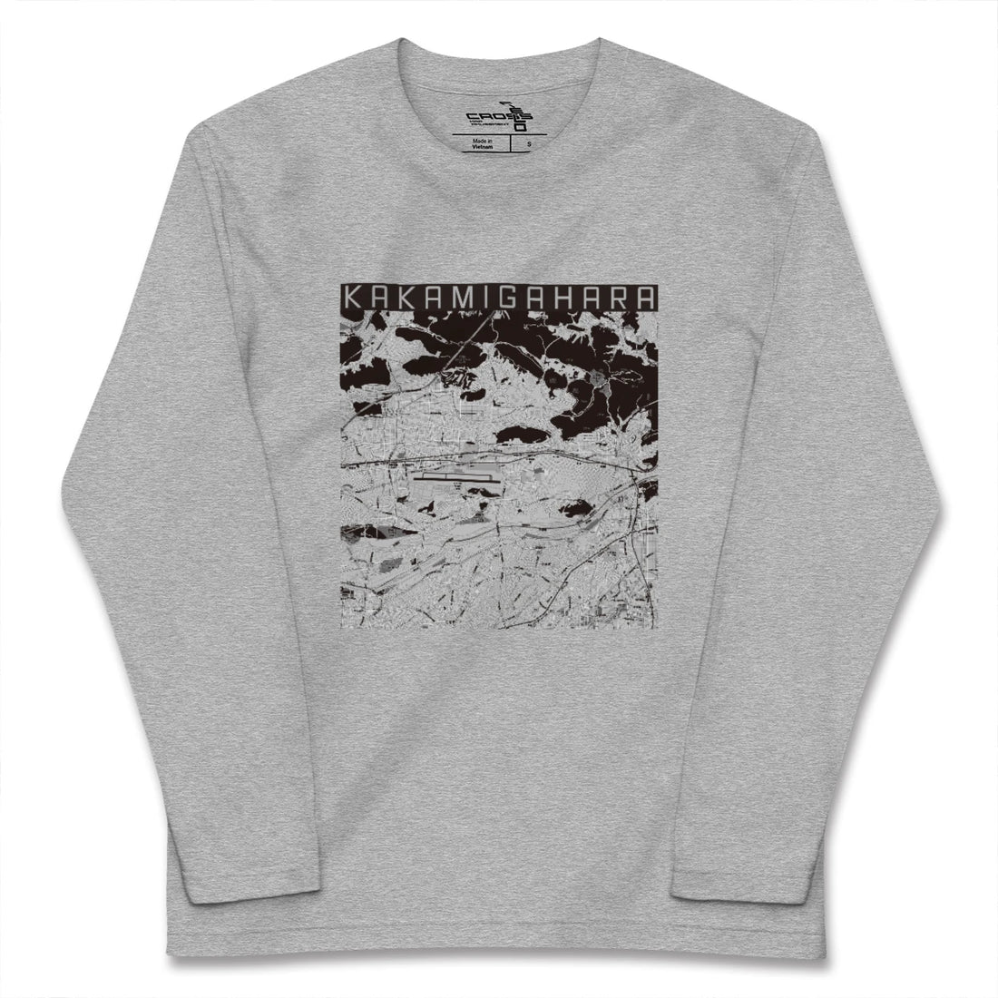 【各務原（岐阜県）】地図柄ロングスリーブTシャツ