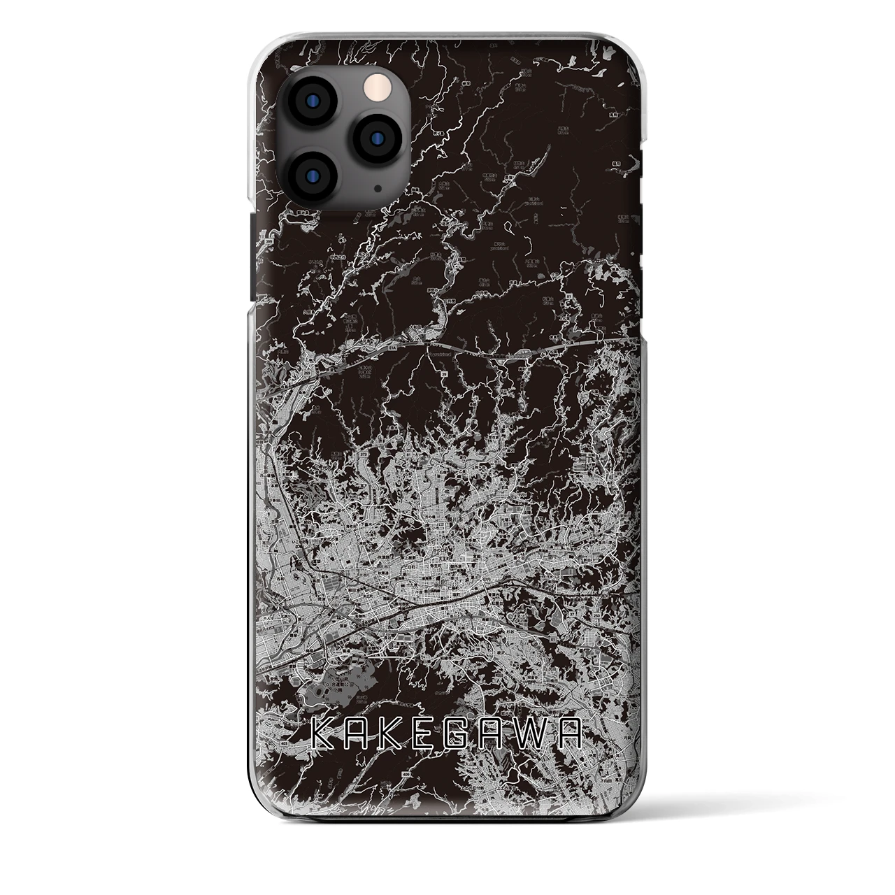 【掛川2（静岡県）】地図柄iPhoneケース（クリアタイプ）