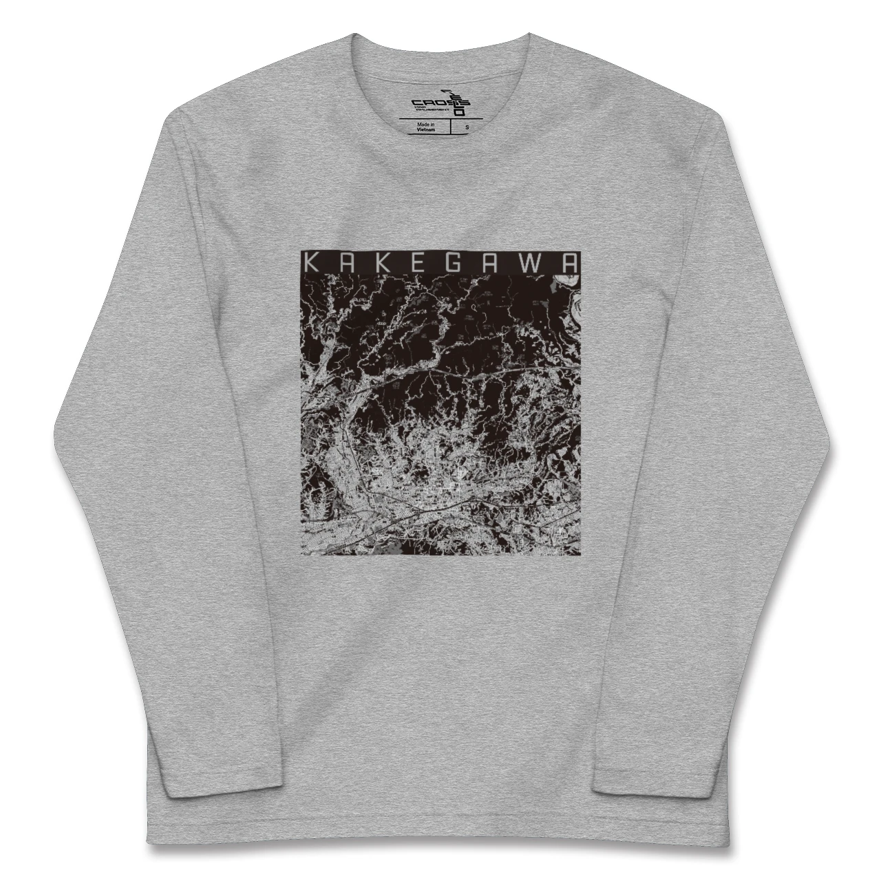 【掛川2（静岡県）】地図柄ロングスリーブTシャツ