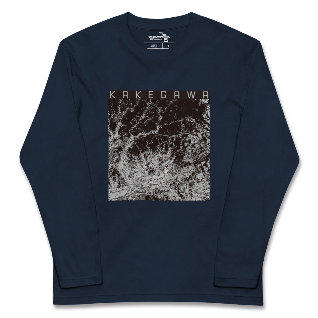 【掛川2(静岡県)】地図柄ロングスリーブTシャツ