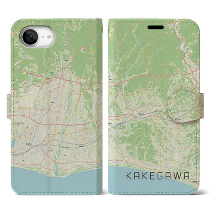 【掛川3（静岡県）】地図柄iPhoneケース（手帳タイプ）