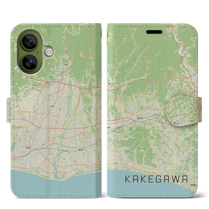 【掛川3（静岡県）】地図柄iPhoneケース（手帳タイプ）